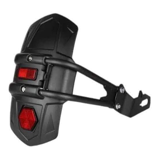 Universal Motorcycle Rear Mudguard – Heavy Duty Tyre Hugger with Safety Reflectors – Splash Guard for Sports & Naked Bikes