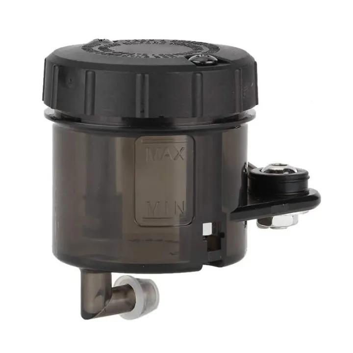 Universal Motorcycle Rear Brake Fluid Reservoir - Transparent Master Cylinder Oil Cup for All Bikes